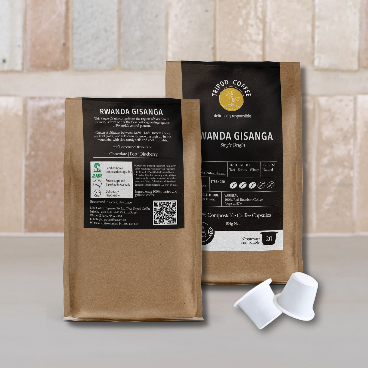 Single Origin Coffee Rwanda Gisanga capsules